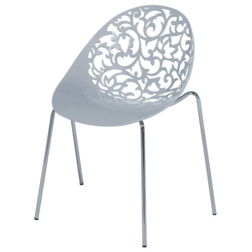 Chaise De Salle à Manger Set De 4 Gris Clair Mumford