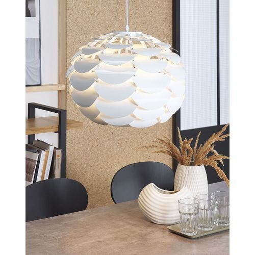 Lampe Suspension Moselle Métal Blanc