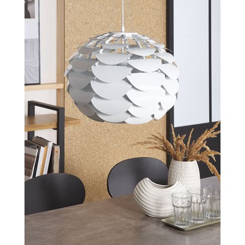 Lampe Suspension Moselle Métal Blanc