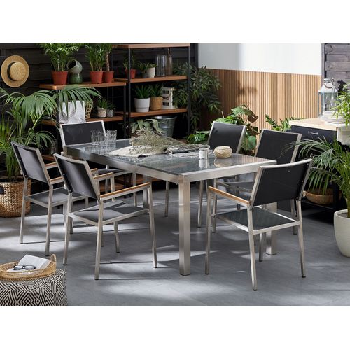 Set De Salle à Manger Pierre Noir Grosseto