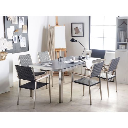 Set De Salle à Manger Pierre Noir Grosseto