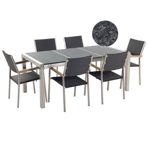 Set De Salle à Manger Pierre Noir Grosseto