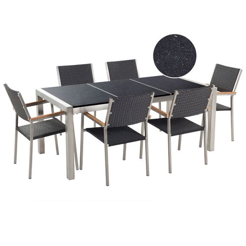 Set De Salle à Manger Pierre Noir Grosseto