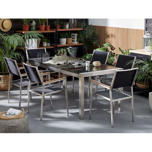 Set De Salle à Manger Pierre Noir Grosseto