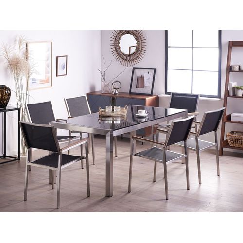 Set De Salle à Manger Pierre Noir Grosseto