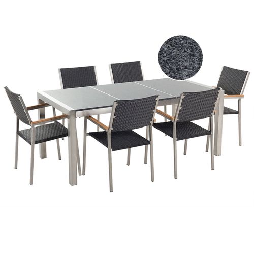 Set De Salle à Manger Pierre Noir Grosseto