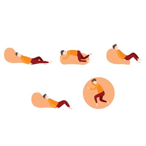 Pouf Extra Géant Bleu Clair Fuzzy