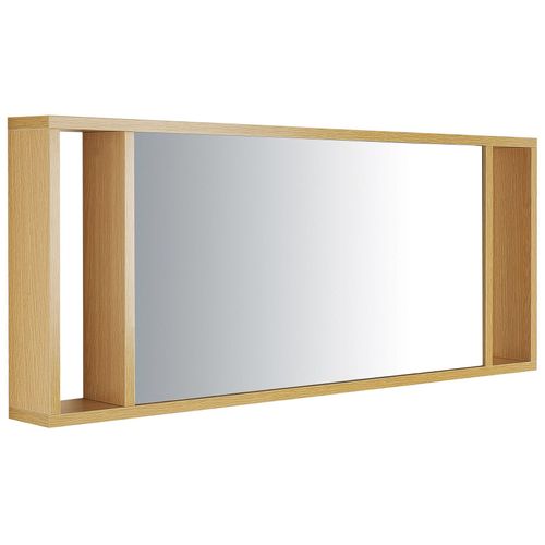 Meuble Vasque à Tiroirs Beige Avec Miroir Almeria
