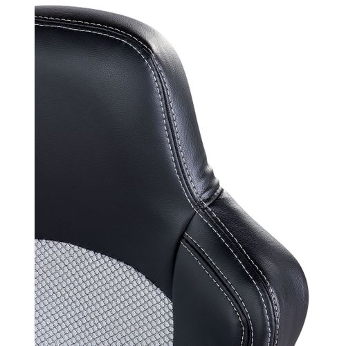 Chaise De Bureau Cuir Pu Noir Explorer