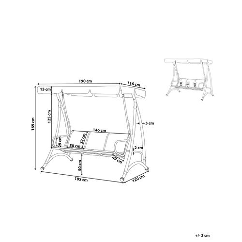 Balançoire Tissu Maillé Gris Bogart