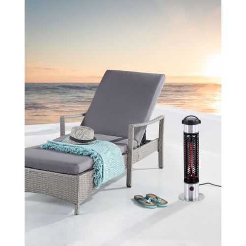 Chauffage De Terrasse Infrarouge Autoportant Vezuvio 800 W Noir