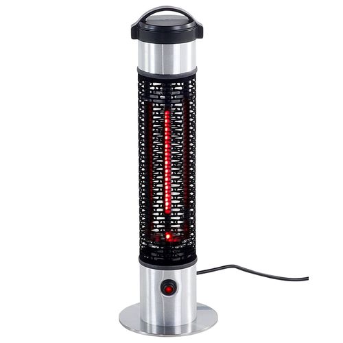 Chauffage De Terrasse Infrarouge Autoportant Vezuvio 800 W Noir