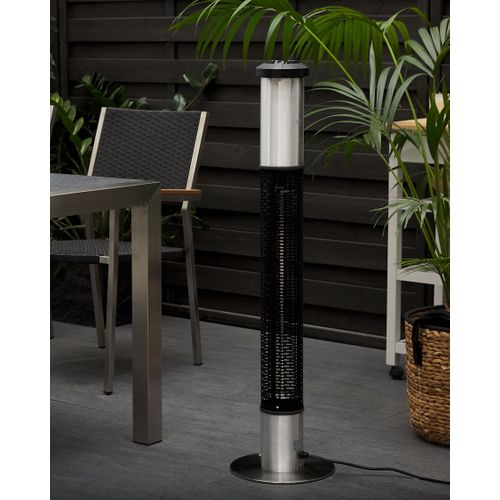 Chauffage De Terrasse Infrarouge Autoportant Vezuvio 1500 W Noir