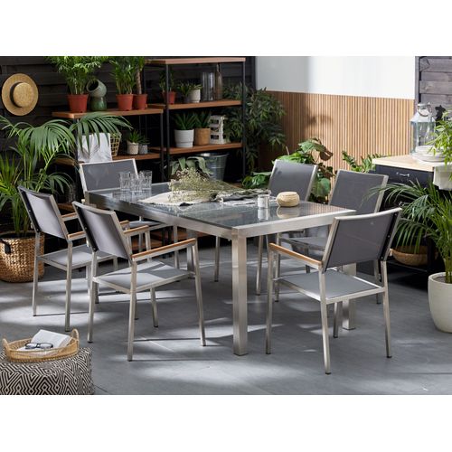 Set De Salle à Manger Pierre Gris Grosseto