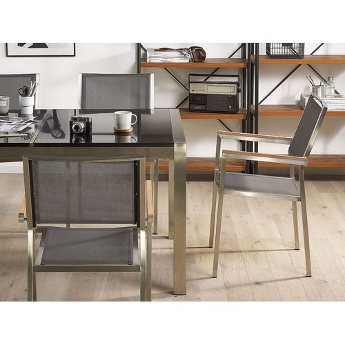 Set De Salle à Manger Pierre Gris Grosseto