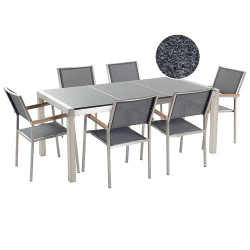 Set De Salle à Manger Pierre Gris Grosseto
