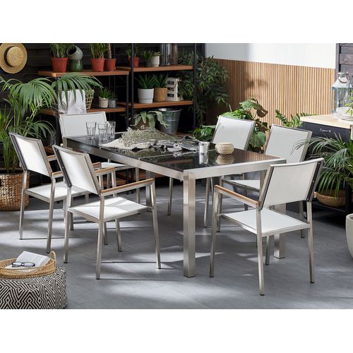 Set De Salle à Manger Pierre Blanc Grosseto