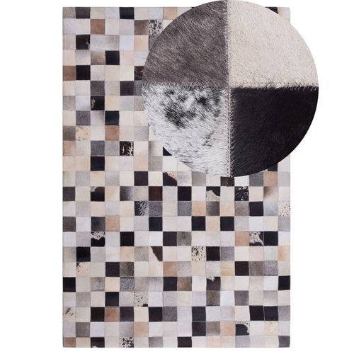 Tapis Marron Et Beige En Peau De Vache 160 X 230 Cm Rize