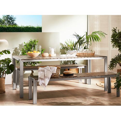 Set De Salle à Manger Matériaux Synthétiques Bois Clair Nardo
