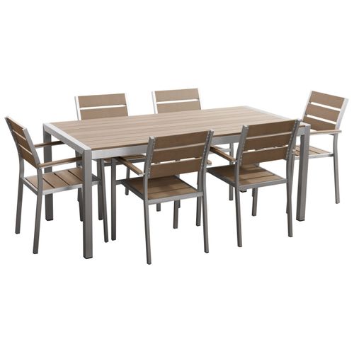 Set De Salle à Manger Matériaux Synthétiques Bois Clair Vernio