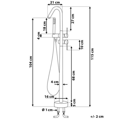 Robinet Mitigeur Sur Pied Chromé Victoria