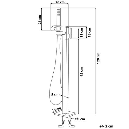 Robinet Mitigeur Sur Pied Chromé Niagara