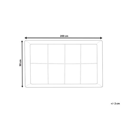 Coton Ciré Surmatelas 90 X 200 Cm Trivor