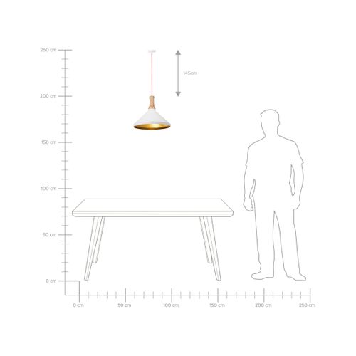 Lampe Suspension Liard Métal Blanc