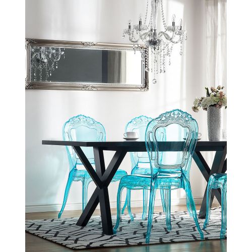 Chaise De Salle à Manger Set De 2 Bleu Clair Vermont