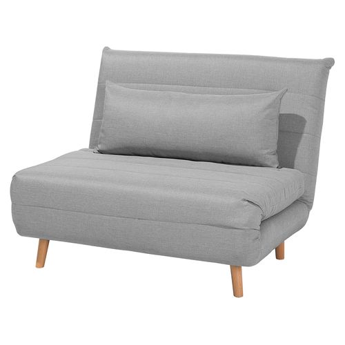 Banquette Convertible 1 Place En Tissu Gris Clair Setten