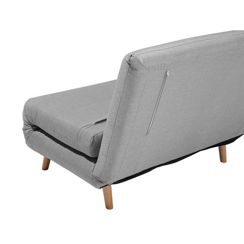 Banquette Convertible 1 Place En Tissu Gris Clair Setten