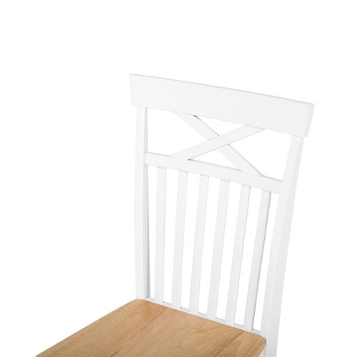 Chaise De Salle à Manger Set De 2 Blanc Houston