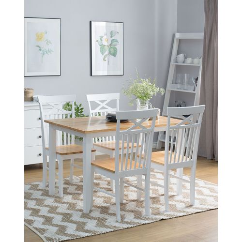 Chaise De Salle à Manger Set De 2 Blanc Houston