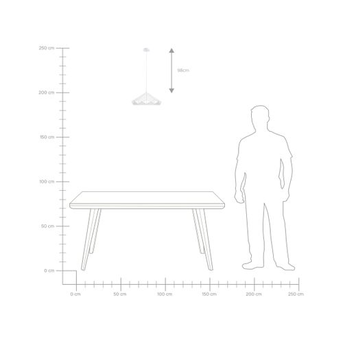 Lampe Suspension Nevola Métal Blanc