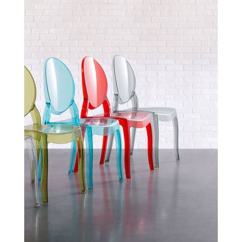 Lot De 4 Chaises De Salle à Manger Noires Transparentes Merton