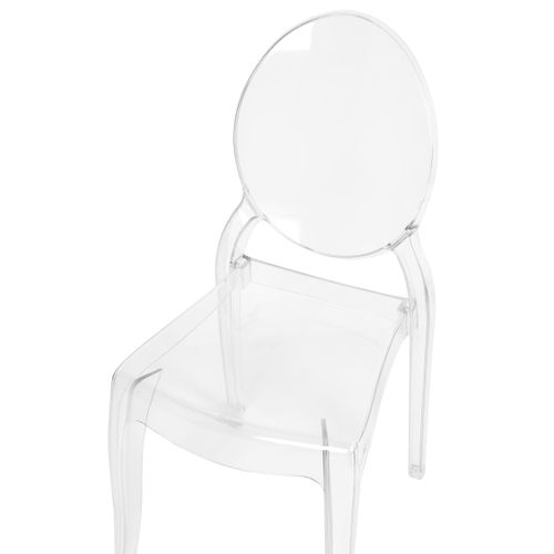Lot De 4 Chaises De Salle à Manger Transparentes Merton