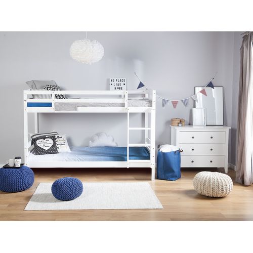 Lit Superposé En Bois Blanc 90x200 Cm Regat