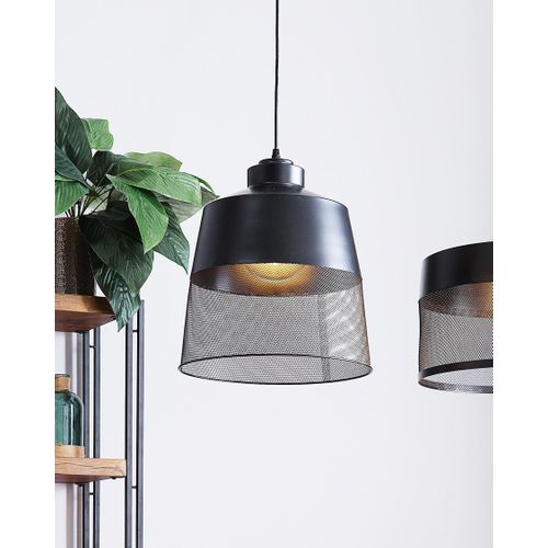 Lampe Suspension Muga Métal Noir