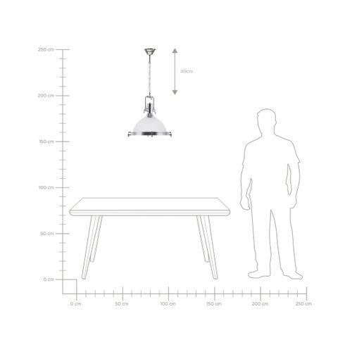 Lampe Suspension Ebron Verre Blanc