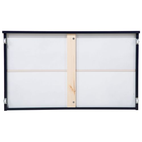 2 Tiroirs Bleu Marine En Bois Rumilly