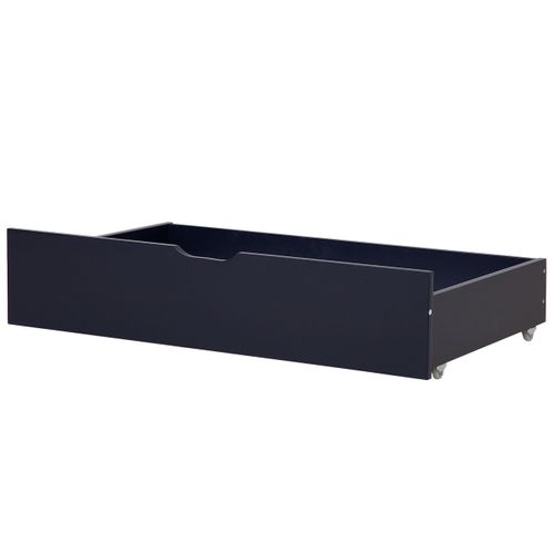 2 Tiroirs Bleu Marine En Bois Rumilly