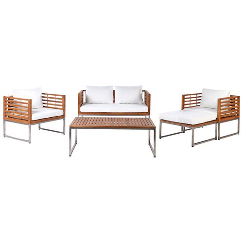 Ensemble De Housses De Coussins D'extérieur Bermuda Blanc Cassé