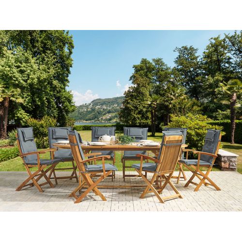 Set De Salle à Manger Bois Solide Gris Maui