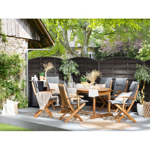 Set De Salle à Manger Bois Solide Gris Maui