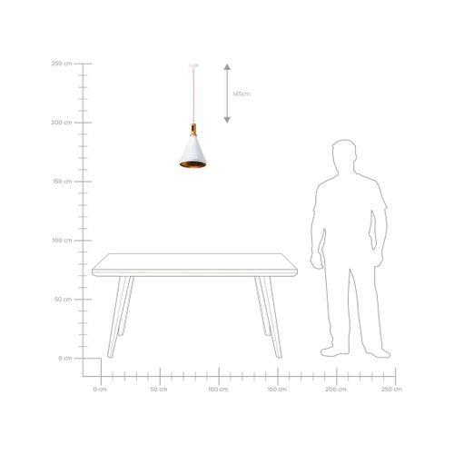 Lampe Suspension Mackenzie Métal Blanc