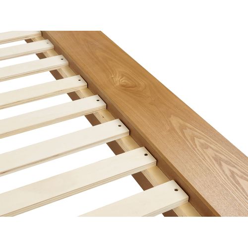 Lit Double Japonais 180 X 200 Cm Bois Clair Zen