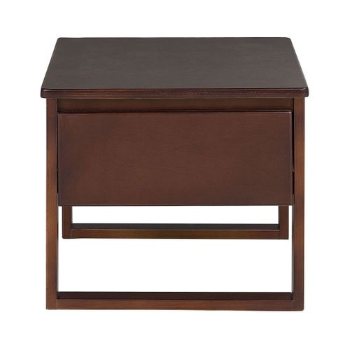 Table De Chevet En Bois Marron Foncé Giulia