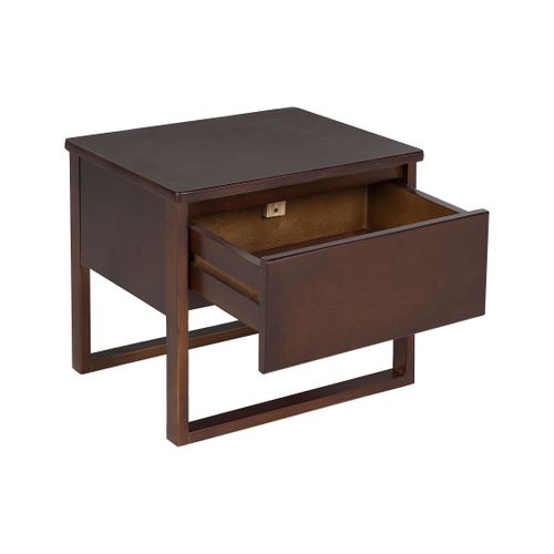 Table De Chevet En Bois Marron Foncé Giulia