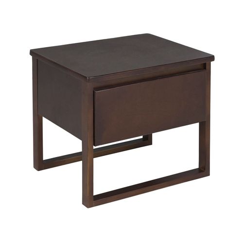 Table De Chevet En Bois Marron Foncé Giulia