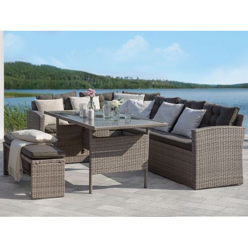 Set De Salle à Manger Verre Gris Viterbo